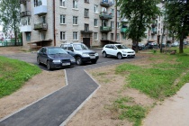 Ремонт придомовой территории на Московской